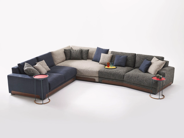 ISOLA - Corner modular fabric sofa by Casa Covre - view 2